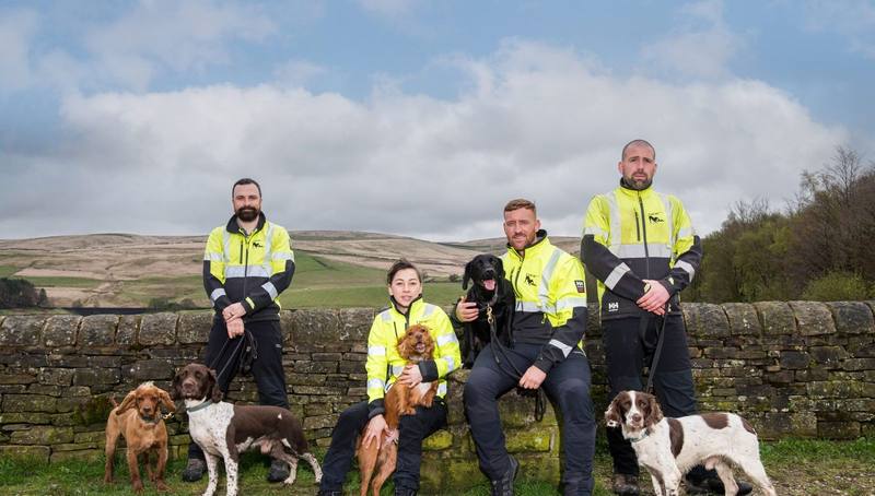 CAPE SPC homepage showing specialist canine detection services